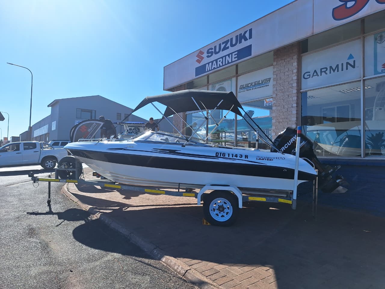 170 SUNSPORT ON GALV TRAILER WITH 115HP MERCURY OPTIMAX
